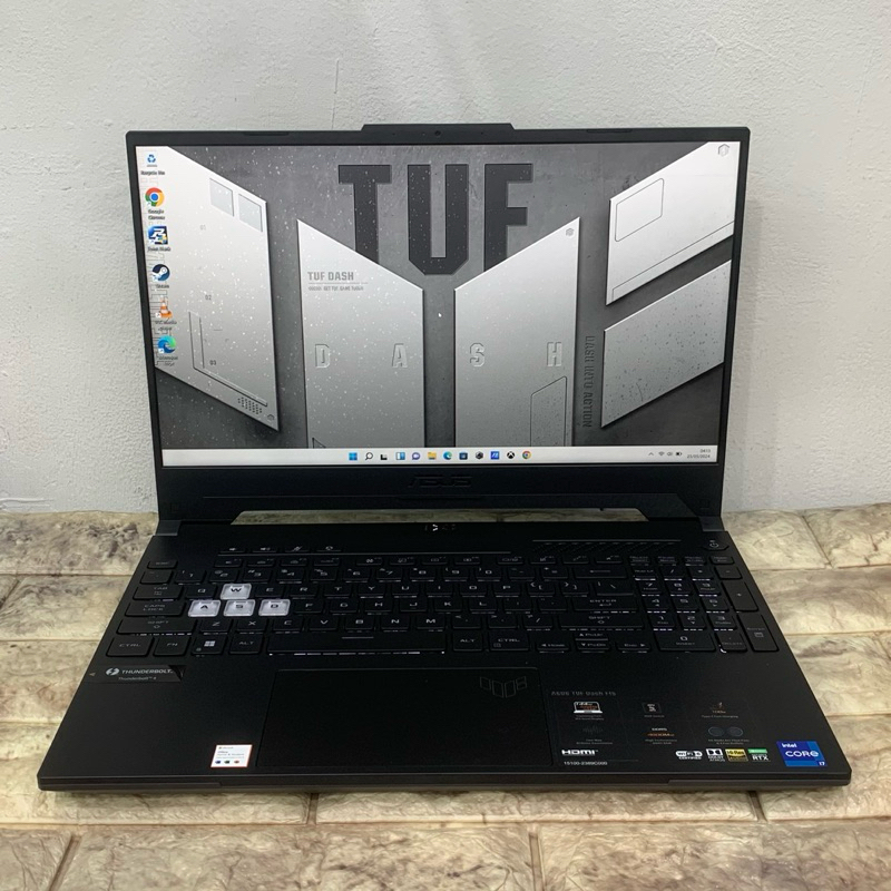 Laptop Asus Tuf Dash F15 FX517ZE Intel core i7-12650H RAM 16GB SSD 1TB Nvidia RTX 3050 Ti