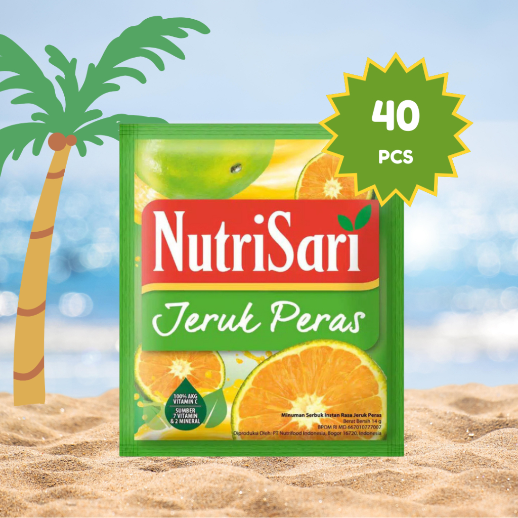 

NUTRISARI Rasa Jeruk Peras 40 Sachet