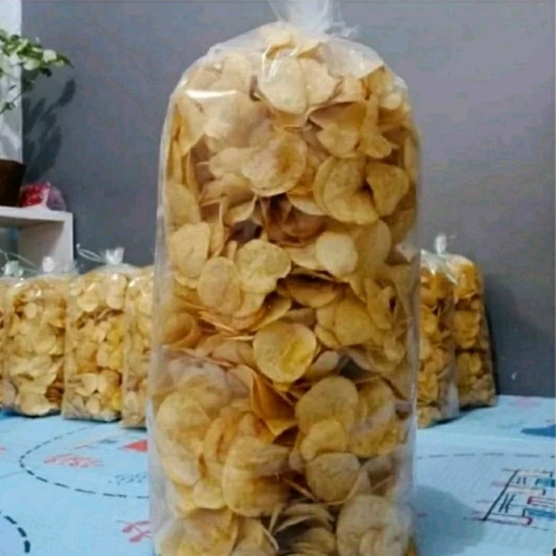 

Keripik Kentang Keju/Potato Gurih Kemasan 1 Kg