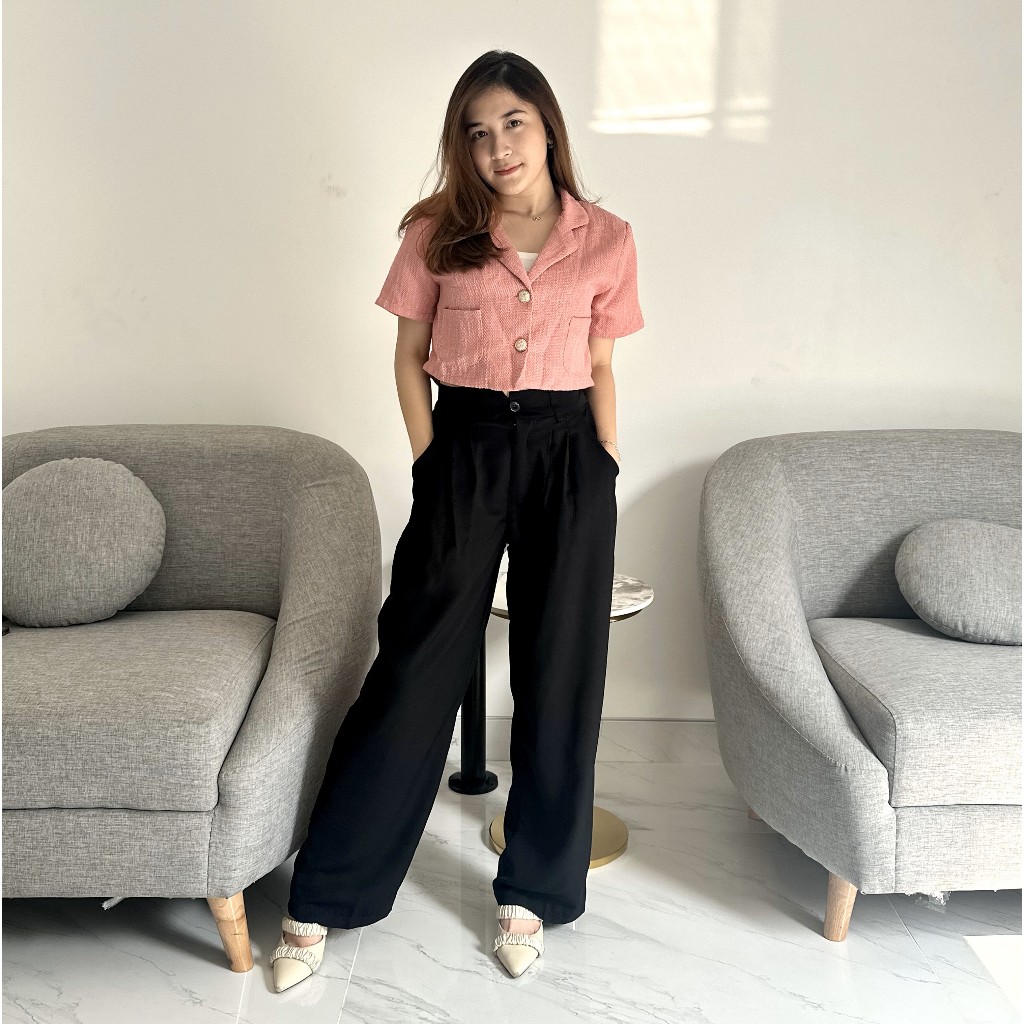 [LD-C014] Cozy Pants - Celana Basic Kulot - Celana kulot Nyaman