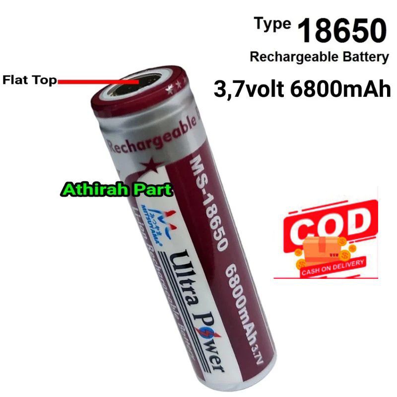 Baterai Cas Vape Dan Sentar Cas SWAT MITSUYAMA Tipe 18650 6800mAh 3,7v