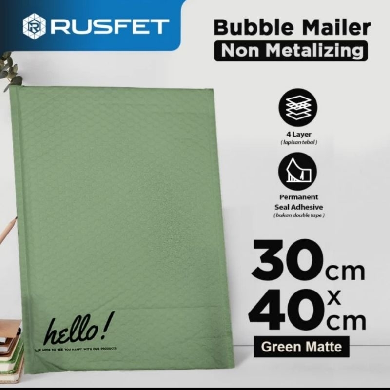 

BUBBLE MAILER HIJAU (AMPLOP BUBLE) 30cm x 40cm