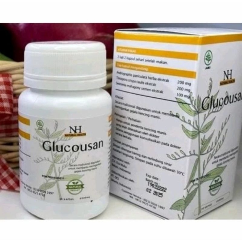 Glucousan Asli Obat Herbal Diabetes - Atasi Kencing Manis Ampuh - Glucousan Asli Original BPOM