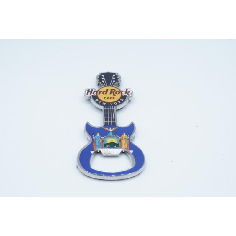 Hard Rock Cafe New York Flag Guitar Bottle Opener Magnet Fridge US Series Original Mechandise