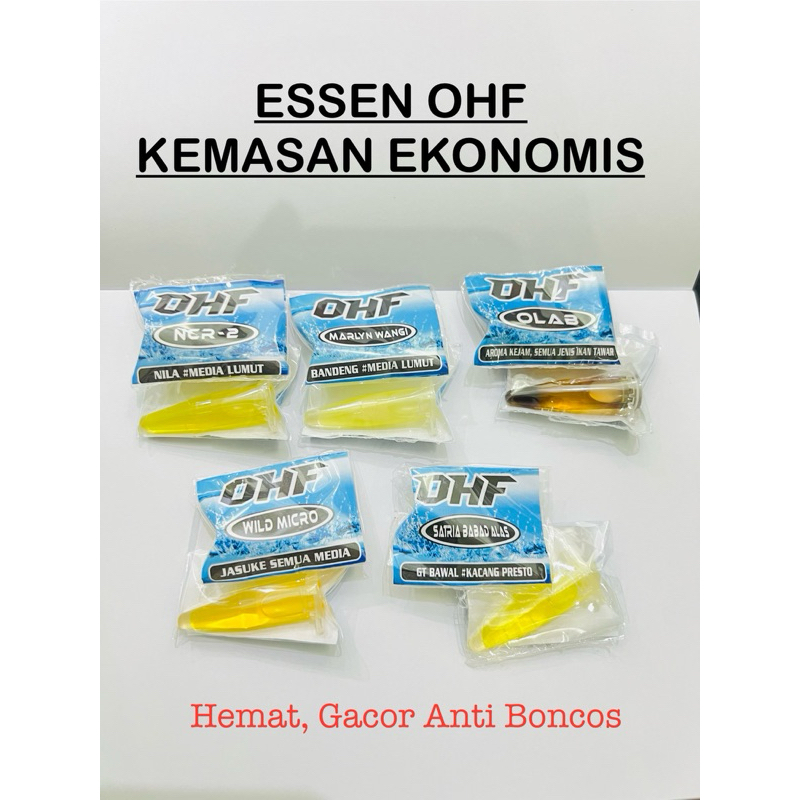 ESSEN OHF Mini Oplosan Gacor Ekonomis Mancing Bawal Nila Bandeng Micro fishing Ikan Tawar