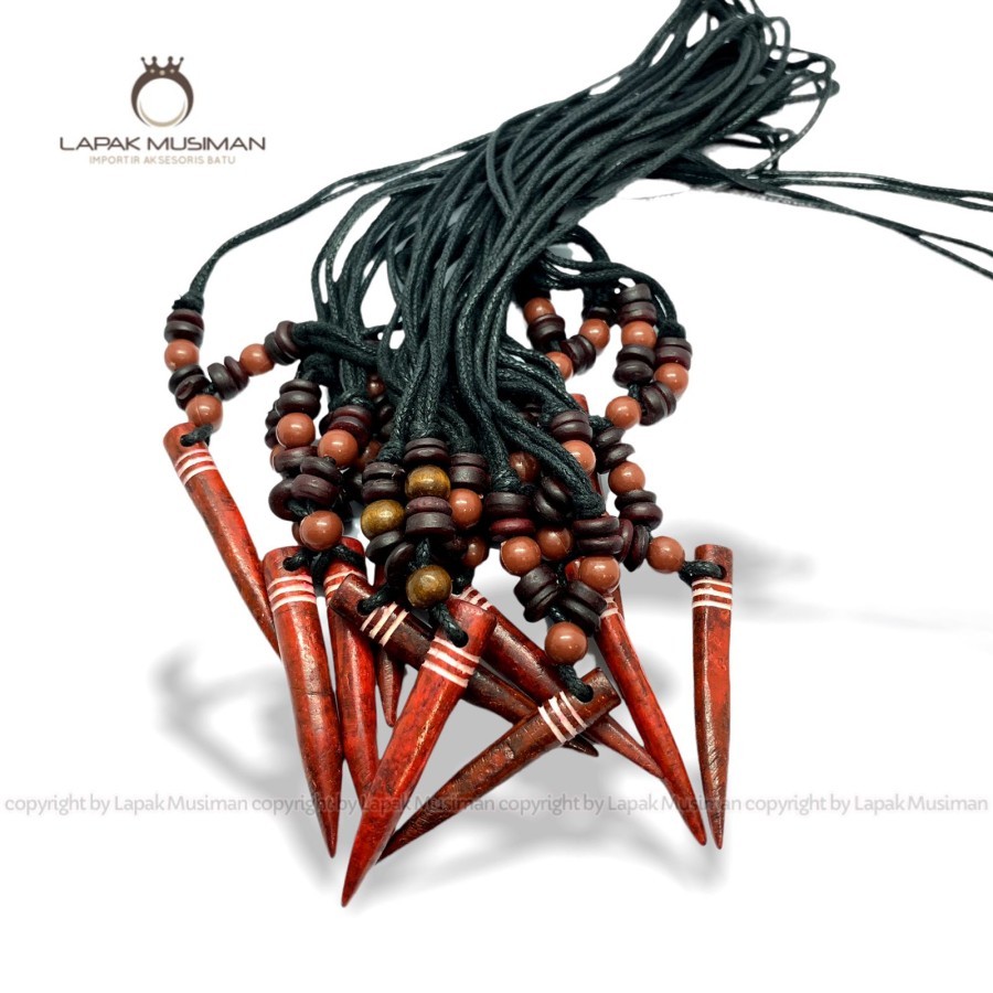 Kalung Etnik Taring - Kalung Etnik Aksesoris Liontin Taring Hewan