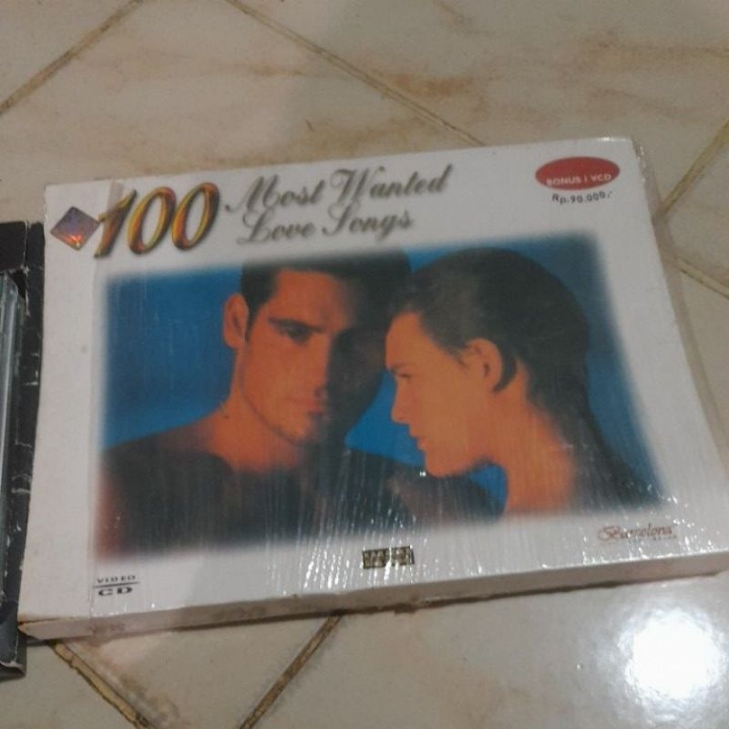 vcd original 100 most wanted love songs isi 7 disk