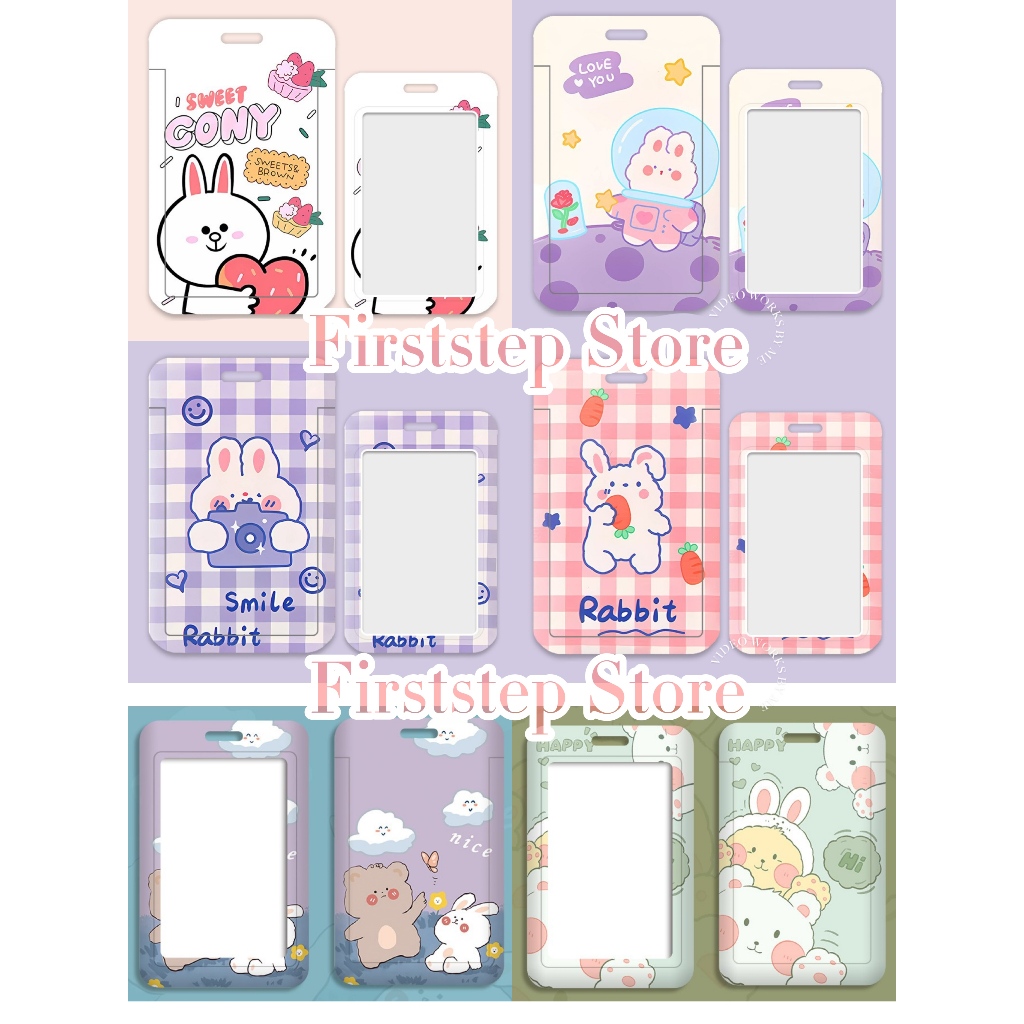 

FIRSTSTEP -Random Cartoon Kartun Animasi Loopy Bear Rabbit Sheep ID Card Holder / Name Tag / Gantungan Kartu Nama / Tali ID Card / Tempat Kartu ID Card Holder / ID Card Premium / Gantungan Kunci / Gantungan Kunci Anime Kartun / Gantungan ID Card Cute