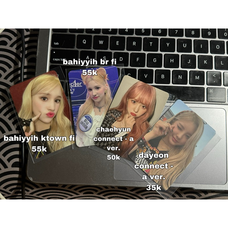 aab photocard pc bahiyyih dayeon chaehyun kep1er