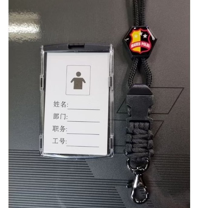 

lanyard exagonal MABES POLRI plis cover mika