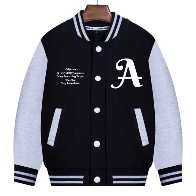 JAKET VARSITY BASEBALL ANAK POLOS UNISEX