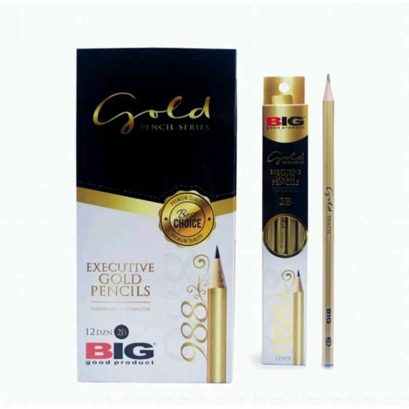 

Pensil 2B 988 Gold BIG Per Pack Isi 12