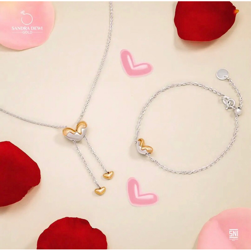 Sandra Dewi Gold Kalung Golden Love Melts-18k
