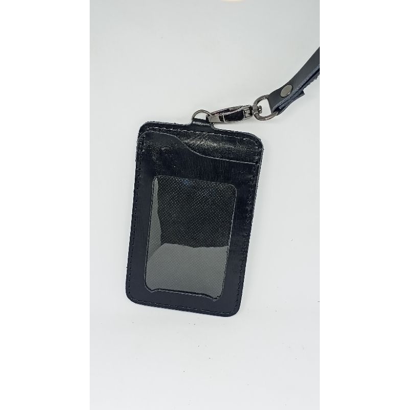 

Name Tag Id Card Kulit Name Tag Lanyard 2 slot kartu berkualitas
