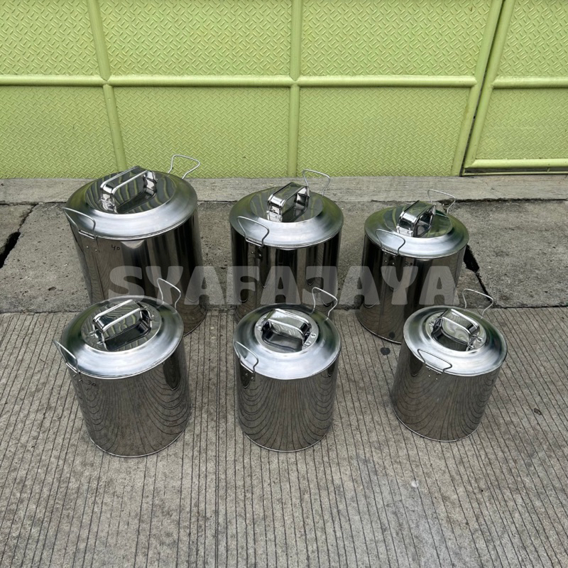 Khusus Instant Sameday - Panci Masak Air Ukuran 26-28-30-32-35-40-45 cm / Panci Tinggi Stainless / P
