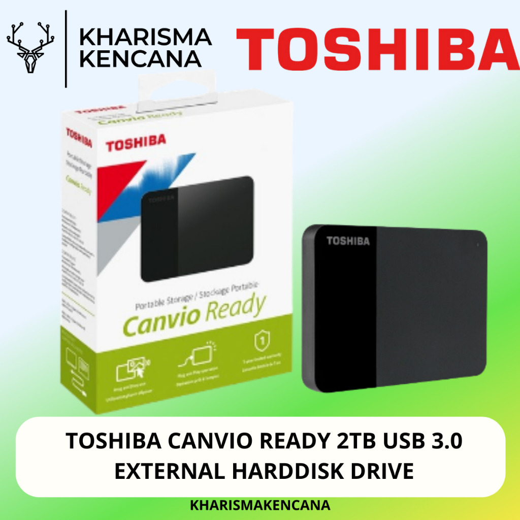 HARD DISK EXTERNAL TOSHIBA 2TB CANVIO READY