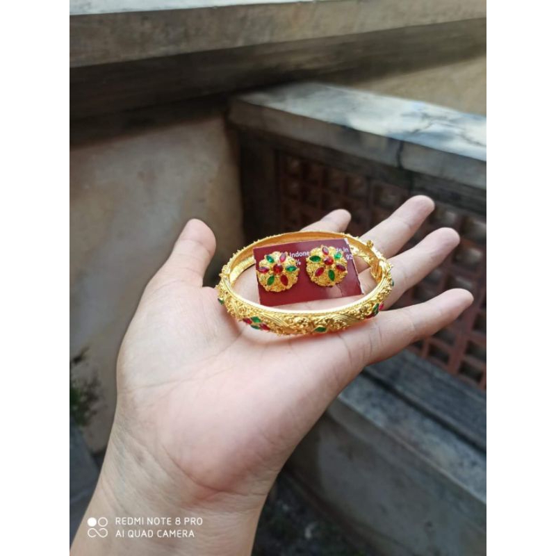 gelang sudira Kuningan lapis emas