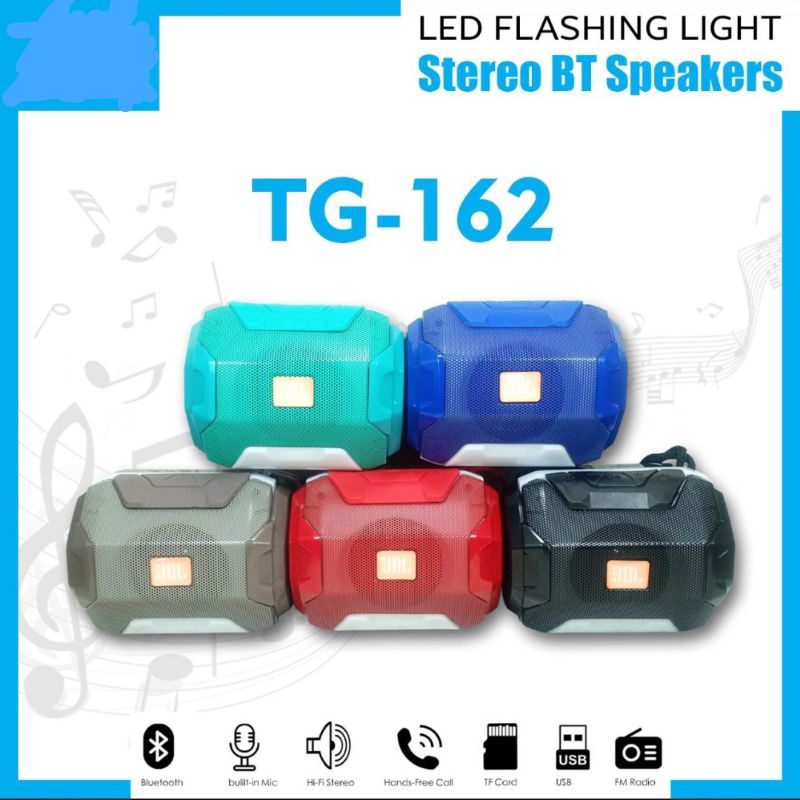 SPEAKER TG-162 MEGA BASS SUARA NGEBASS /SPEAKER BLUETOOTH MUSIC BOX MP3 MUSIK PLAYER AKTIF WIRELESS 
