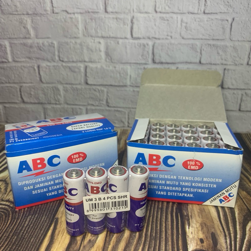 BATERAI AA PANASONIC PRIMA / BATTERY PANASONIC / BATERE JAM DINDING / BATRE AAA / BATERAI ABC AAA