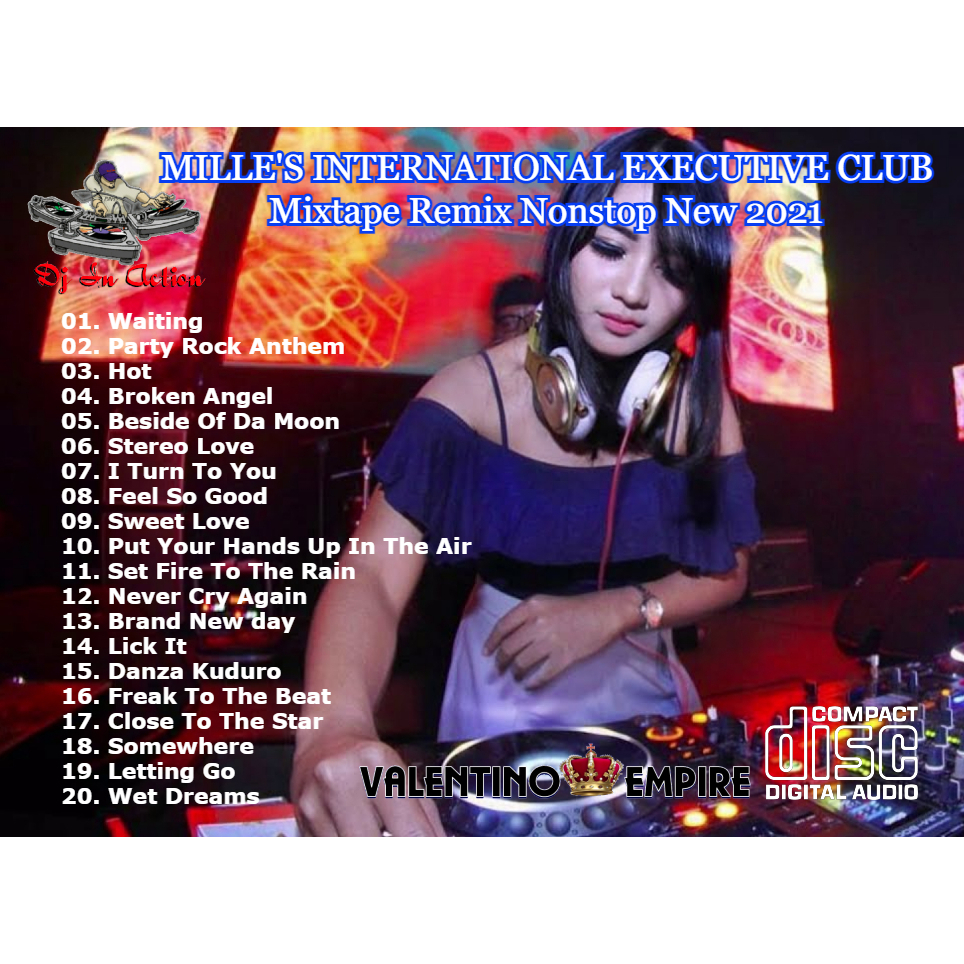 Cd Audio - Mp3 Dj In Action  Mille's International Executive Club Mixtape Remix Nonstop New 2021 - R