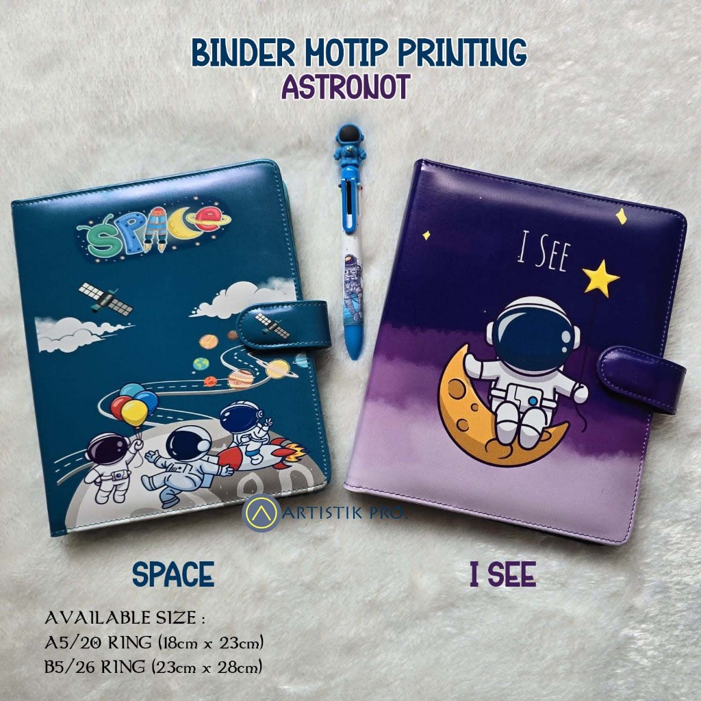 

Binder Printing Motip Duo Astronot ukuran A5 & B5