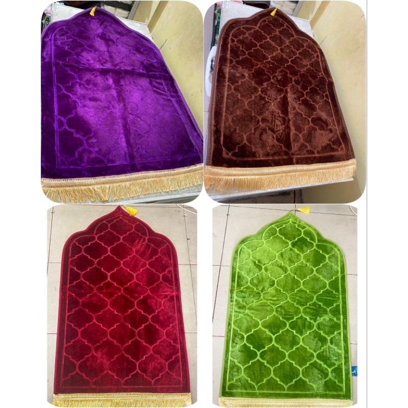 Sajadah Kubah turkey premium / Sajadah kubah embos / Sajadah besar