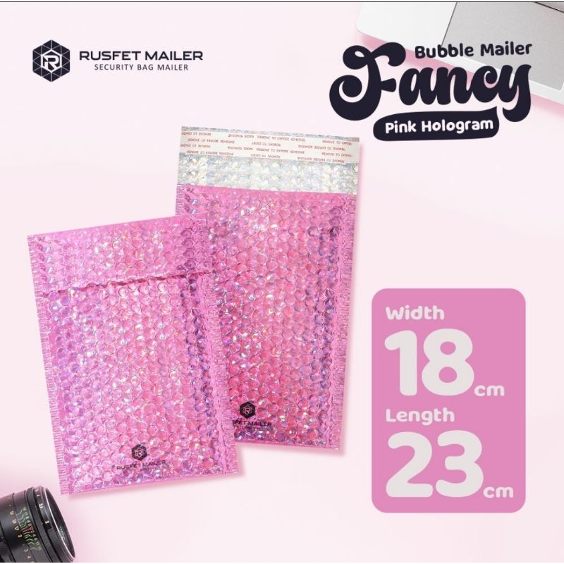 

Amplop Bubble Mailer Packing Pink Hologram Envelope Metalizing 18x23 18x27