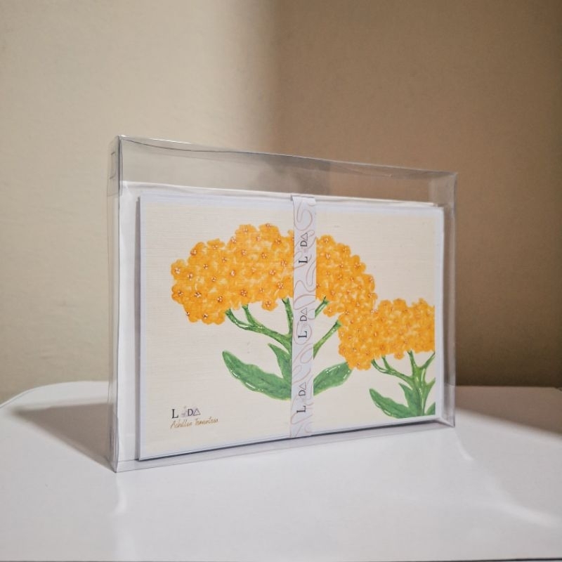 

[BUNDLING] LADA ATELIER | Achillea Tomentosa Postcard / Lettercard | Japanese Linen 230 gsm