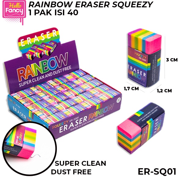 

Produk Premium Penghapus Eraser Rainbow ERSQ1 IY