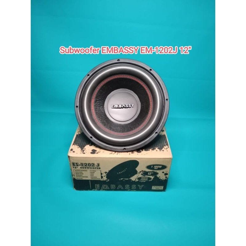 Subwoofer Mobil Subwoofer EMBASSY seri EM-1202J 12inch 1000Watt
