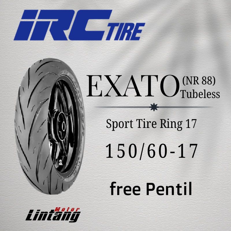 Ban IRC EXATO (NR88) Ring 17 150/60-17 Tubeless IRC Supermoto