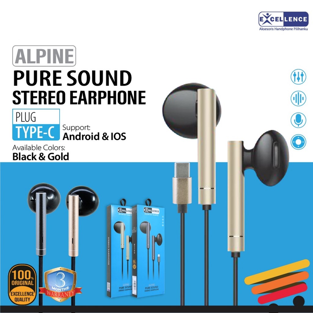Earphone Stereo Pure Sound Excellence