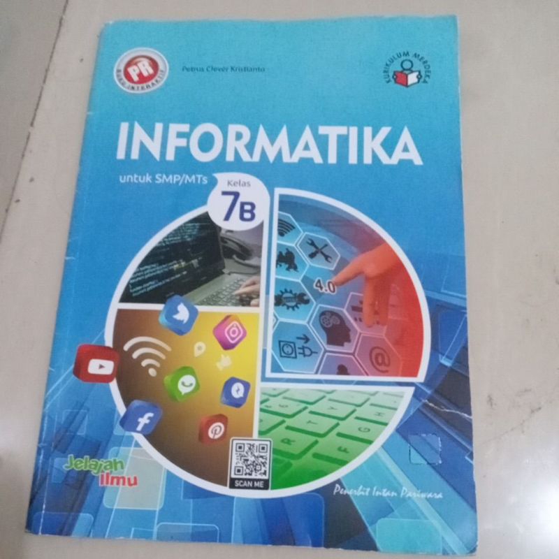 Buku Informatika Semester 2 kelas 7 (SMP kelas 1) Penerbit Intan Pariwara