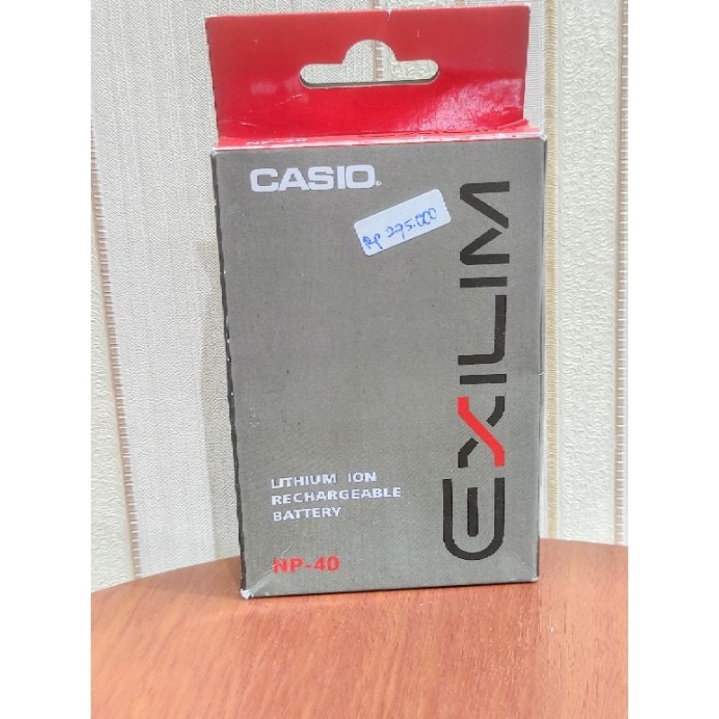 Baterai Casio NP-40 untuk kamera casio Exilim (keterangan lengkap di deskripsi)