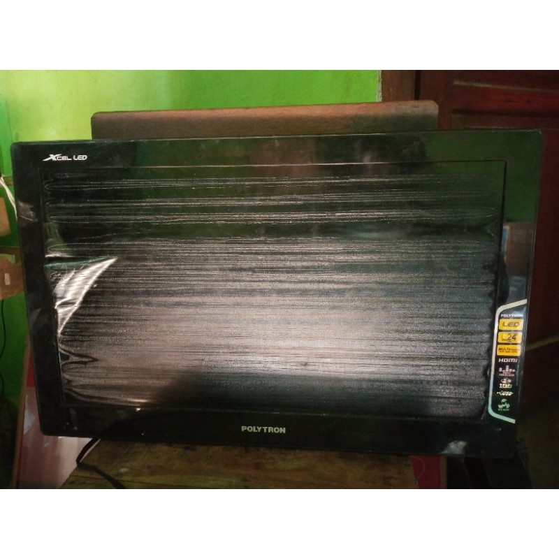 Panel Layar LED TV 24 inch, Polytron PLD 24D600 Original