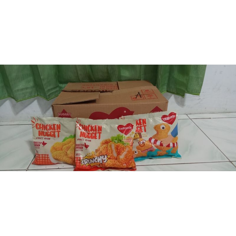 

belfoods makanan nugget ayam beku ukuran 170 gram