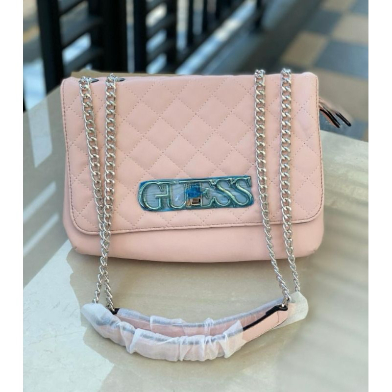 TAS GUESS PINK POLOS / SHOULDER BAG PINK GUESS