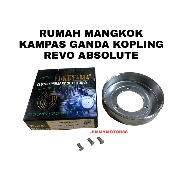 RUMAH MANGKOK KAMPAS GANDA KOPLING SPORKET REVO ABSOLUTE MEREK FUKUYAMA HIGH KUALITAS SUPER