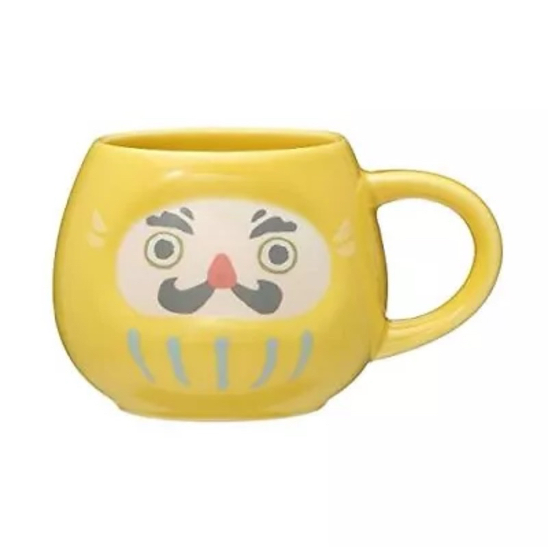 Starbucks Japan Daruma Mug Yellow 2021 RAREE