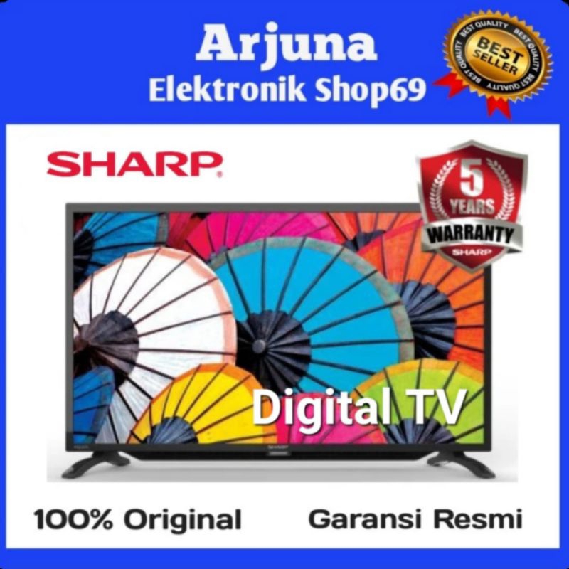 SHARP 2T-C24GD1500I LED TV 24 inch 2TC24GD1i500I DIGITAL TV - USB Movie - Suport HDMI - Garansi 5 Ta