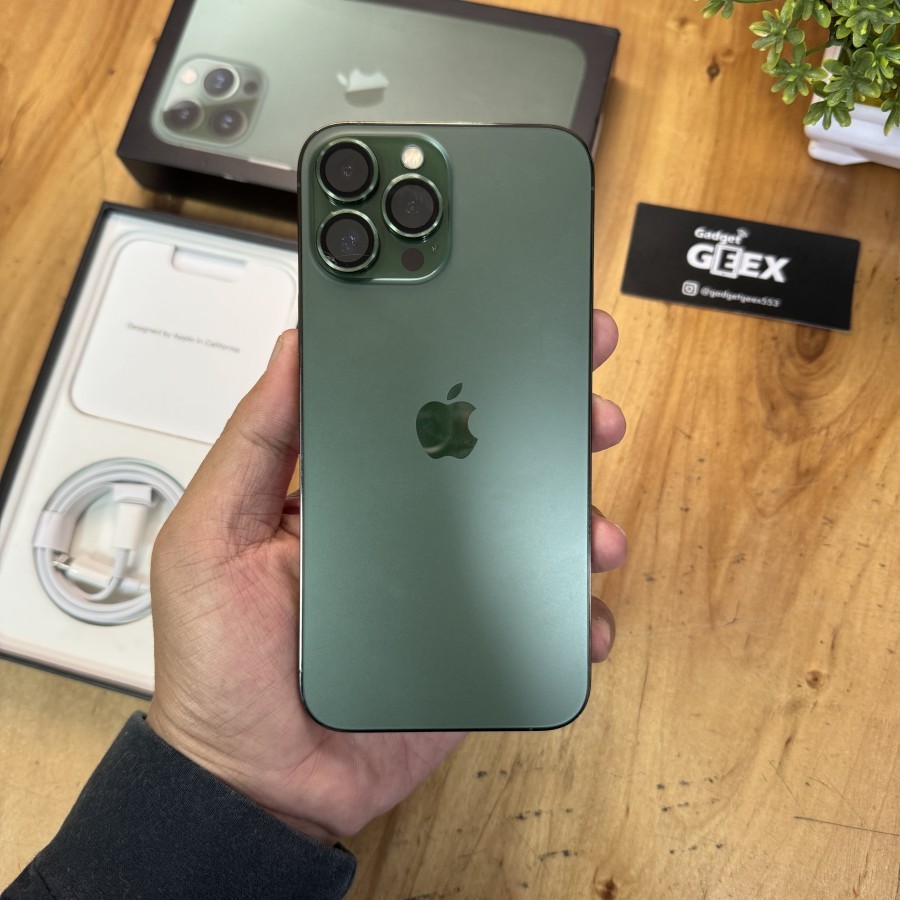 iPhone 13 Pro max 256GB Dual Nano sim HK Alpine Green Pajak resmi bea cukai