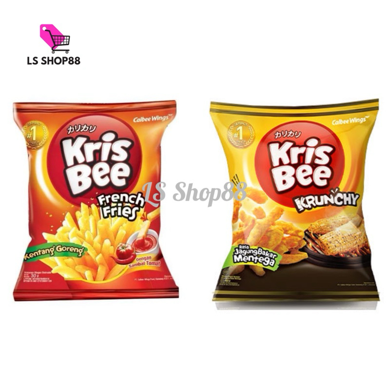 

KRIS BEE French Fries 75gr // KRESBEE Krunchy Jagung Bakar Mentega