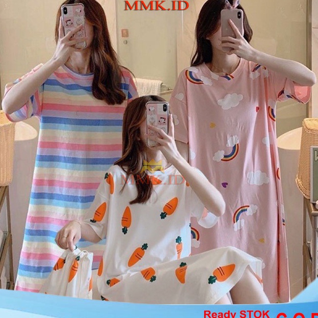 GROSIR Daster Wanita All Size Baju Tidur Wanita Korea Import Motif Lucu