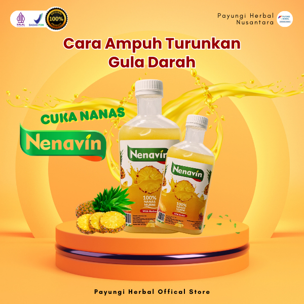 

NENAVIN - Cuka Nanas Bantu Turunkan Gula Darah Tinggi - Original BPOM-HALAL 300ml
