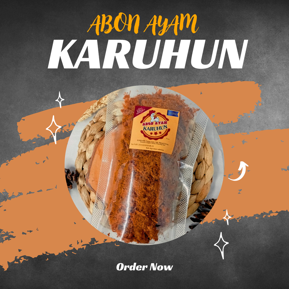 

100 gram Abon Ayam Karuhun (Dari daging ayam asli. Tanpa Pengawet)