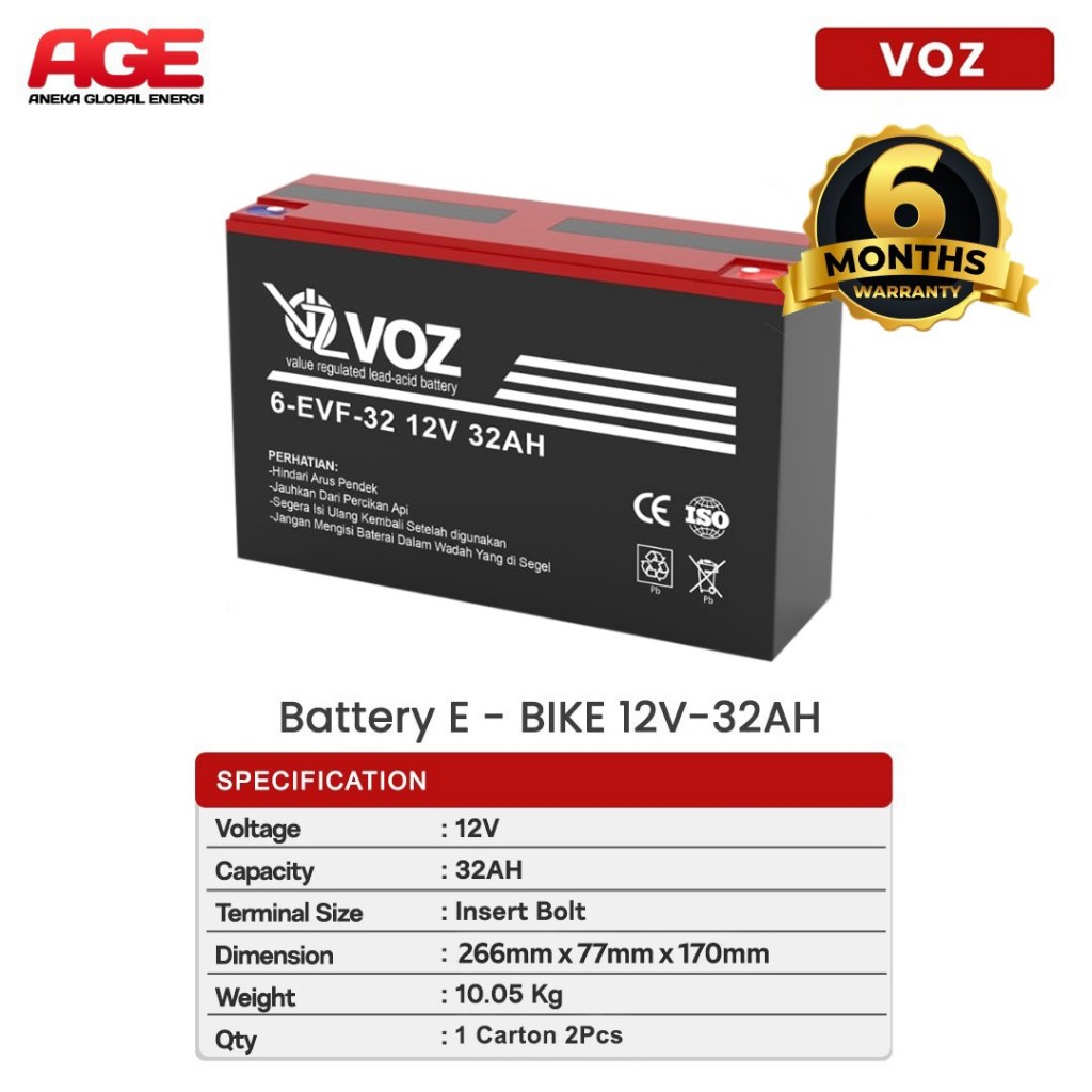 Voz E-Bike 12V 32 Ah