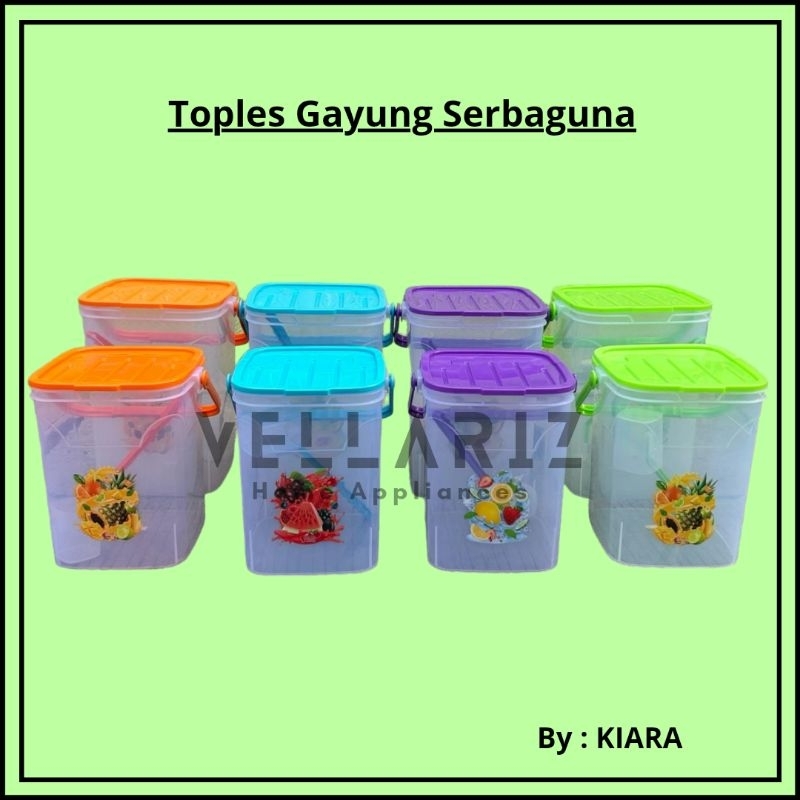 Kiara - Toples Gayung / Toples Es Buah / Akuarium Es / Toples Plastik