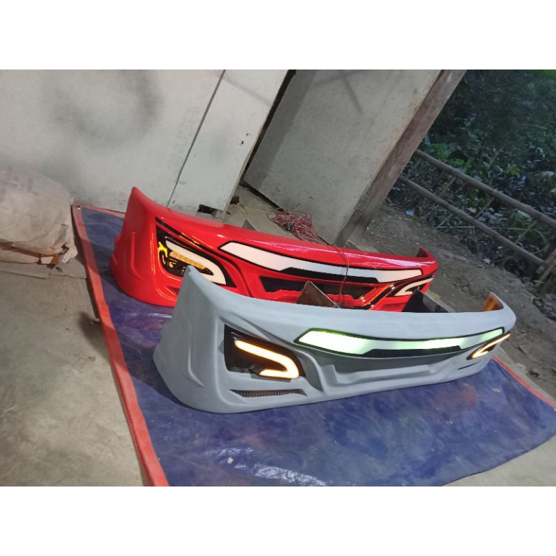 Bemper depan truk elep fiber