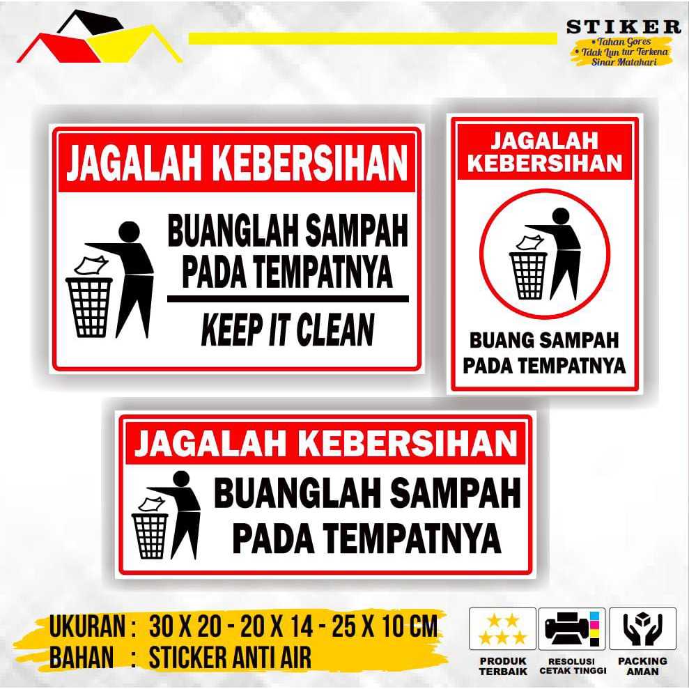 

STIKER JANGAN BUANG SAMPAH SEMBARANGAN, STIKER BUANGLAH SAMPAH PADA TEMPATNYA