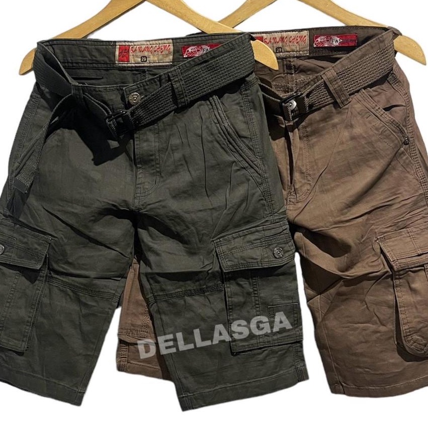 Serbu Hadiah  Celana Cargo Pendek Pria Gunung PDL l Celana Kargo Distro Cowo Cowok l Celana Pendek L